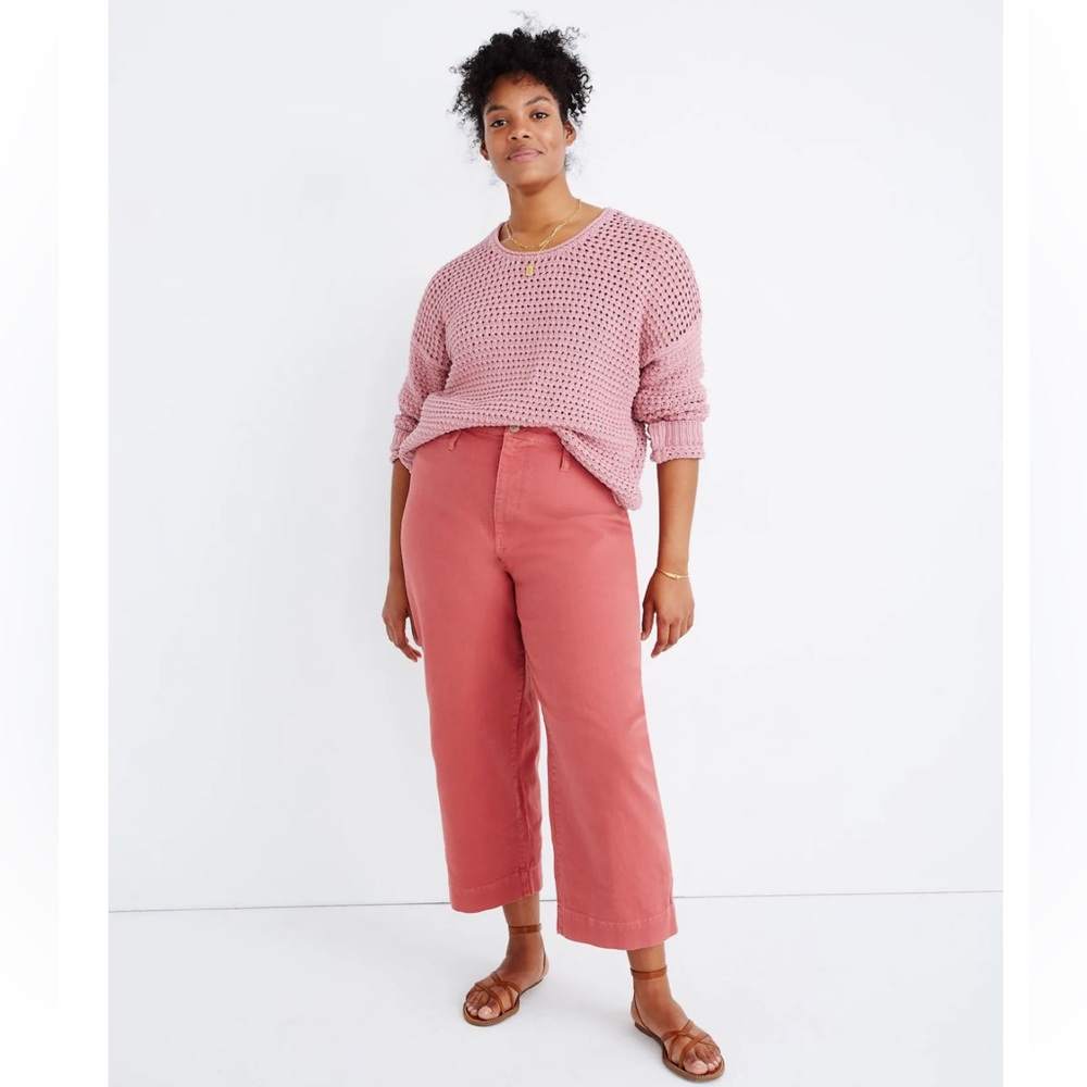 MADEWELL CURVY PETITE SLIM WIDE-LEG PANT
